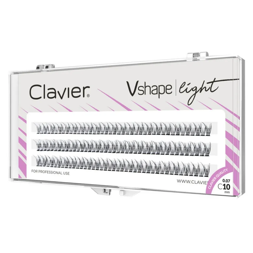 Clavier Vshape Light kępki rzęs 10mm