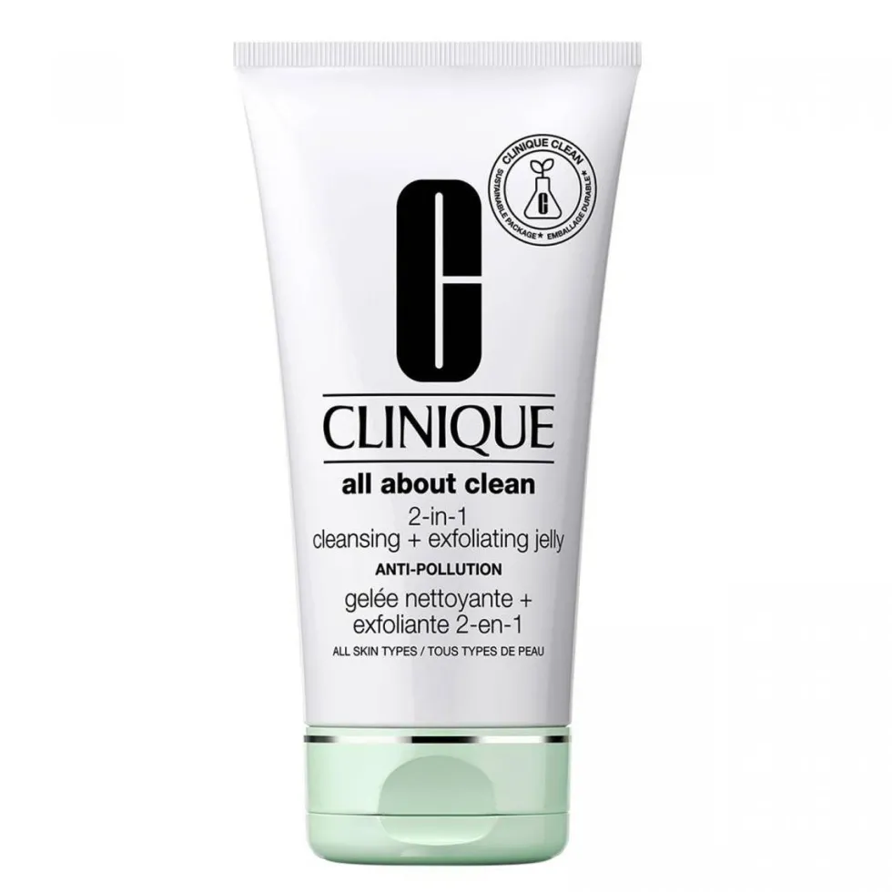 Clinique All About Clean 2-in-1 Cleansing + Exfoliating Jelly głęboko oczyszczający żel do mycia twarzy 2w1 150ml
