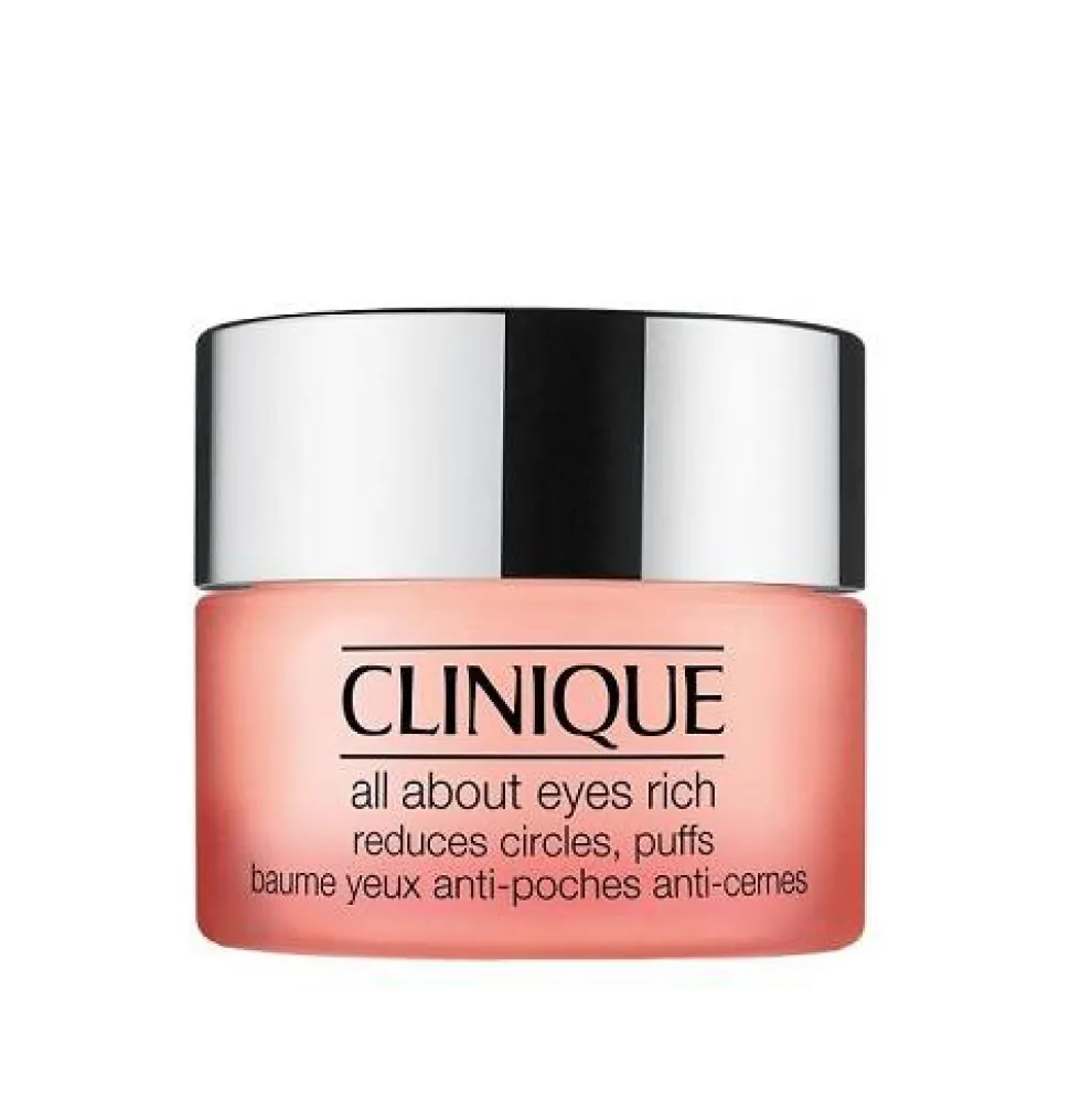 Clinique All About Eyes Rich Cream bogaty krem pod oczy redukujący sińce i opuchliznę oraz linie i drobne zmarszczki 15ml