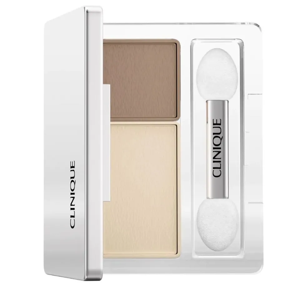 Clinique All About Shadow™ Duo podwójny cień do powiek Ivory Bisque/Bronze Satin 1.7g