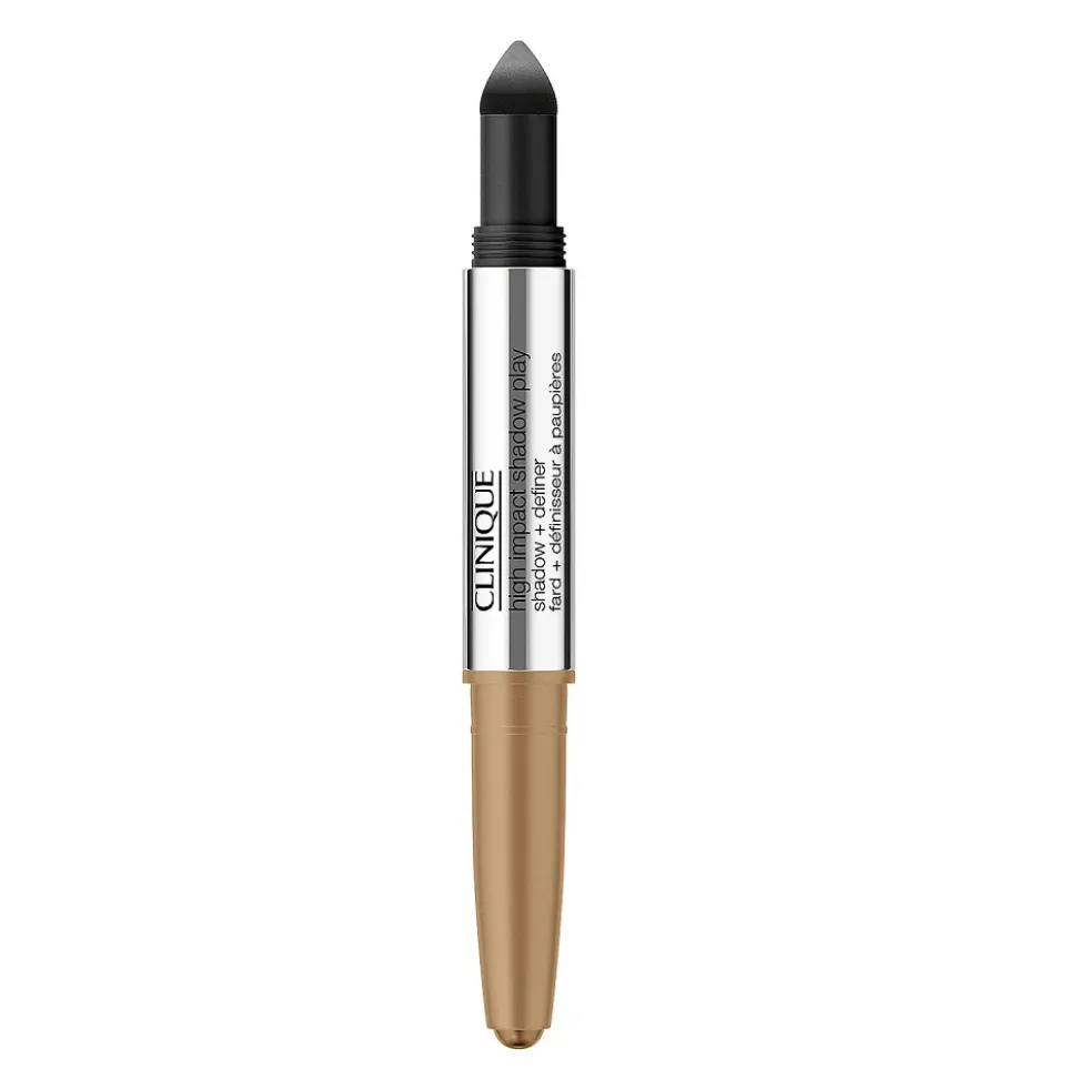 Clinique High Impact Shadow Play™ Shadow + Definer dwustronny cień do powiek w sztyfcie Champagne + Caviar 1.9g
