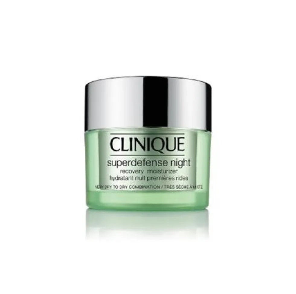 Clinique Superdefense™ Night Recovery Moisturizer regenerujący krem na noc do cery suchej i mieszanej 50ml