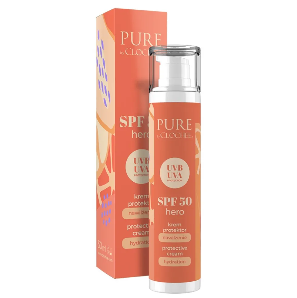 Clochee SPF 50 Hero krem protektor - nawilżenie 50ml