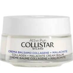 Collistar Attivi Puri Collagen + Malachite Cream Balm przeciwzmarszczkowy krem-balsam do twarzy z kolagenem i malachitem 50ml
