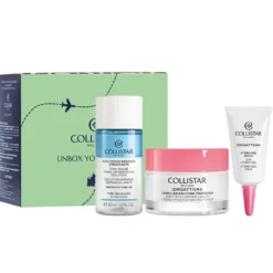 Collistar Unbox Your Confidence zestaw hydro-żel pod oczy 5ml + dwufazowy płyn do demakijażu 35ml + krem głęboko nawilżający 30ml