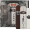 Cuba Original Cuba Black zestaw woda toaletowa spray 100ml + dezodorant spray 200ml + woda po goleniu 100ml
