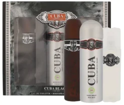 Cuba Original Cuba Black zestaw woda toaletowa spray 100ml + dezodorant spray 200ml + woda po goleniu 100ml