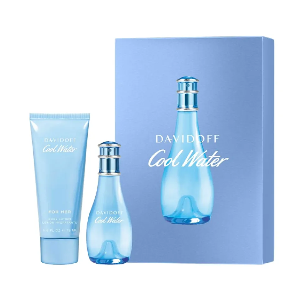 DAVIDOFF Cool Water Woman EDT 30ml + Body Lotion 75ml