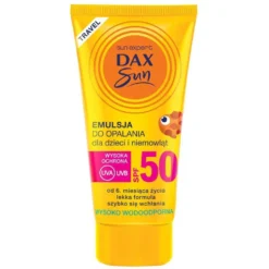 Dax Sun Emulsja do opalania dla dzieci i niemowląt SPF50 Travel 50ml