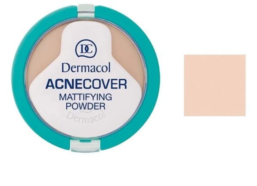 Dermacol Acnecover Mattifying Powder puder matujący w kompakcie 01 Porcelain 11g
