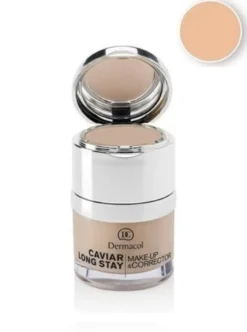 Dermacol Caviar Long Stay Make-Up & Corrector podkład do twarzy z korektorem 01 Pale 30ml