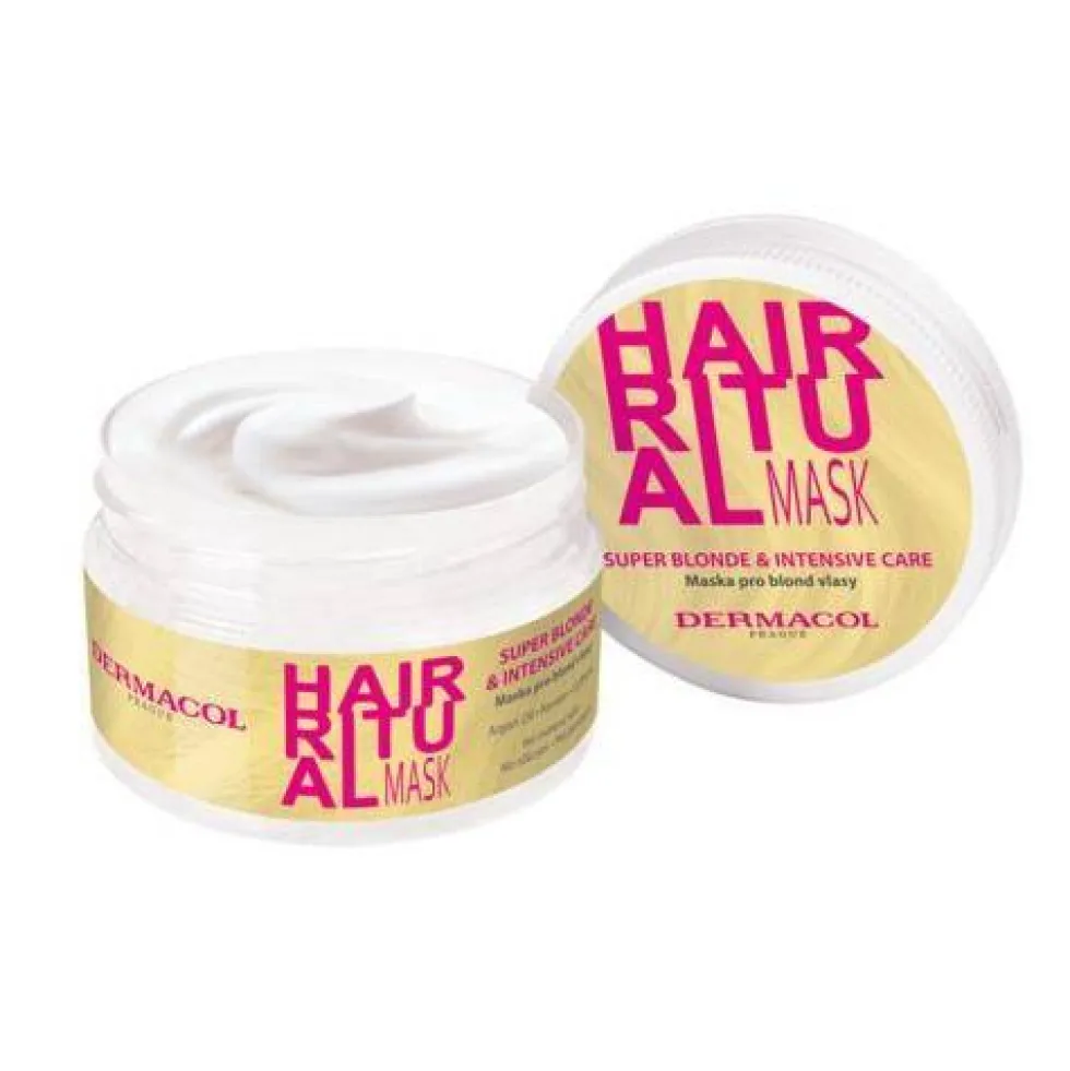 Dermacol Hair Ritual Mask maska do włosów blond Super Blonde & Intensive Care 200ml