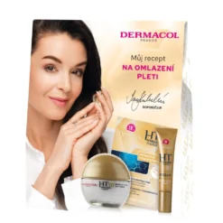 Dermacol Hyaluron Therapy zestaw remodelujący krem na dzień 50ml + krem remodelujący okolice oczu i ust 15ml + maska intensywnie nawilżająca 2x8g