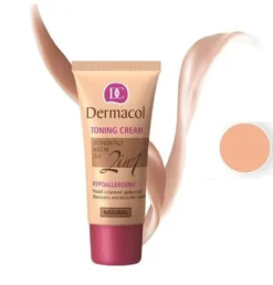 Dermacol Toning Cream 2in1 Hypoallergenic krem nawilżający i podkład do twarzy Natural 30ml