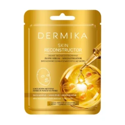 Dermika Skin Reconstructor silnie skoncentrowane złote serum-rekonstruktor intensywnie odmładzający wygląd skóry maska w płacie 1szt