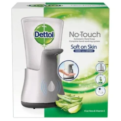 Dettol Bezdotykowy aplikator mydła w płynie z mydłem aloes i witamina E 250ml