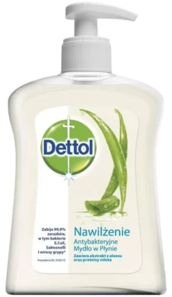 Dettol Nawilżające mydło do rąk w płynie aloes i bambus 250ml