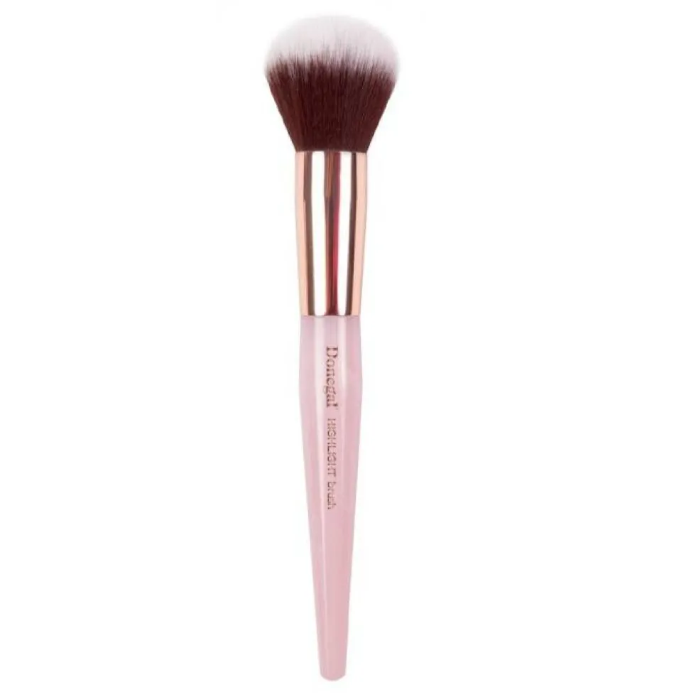 Donegal Mineral Pink okrągły pędzel do pudru