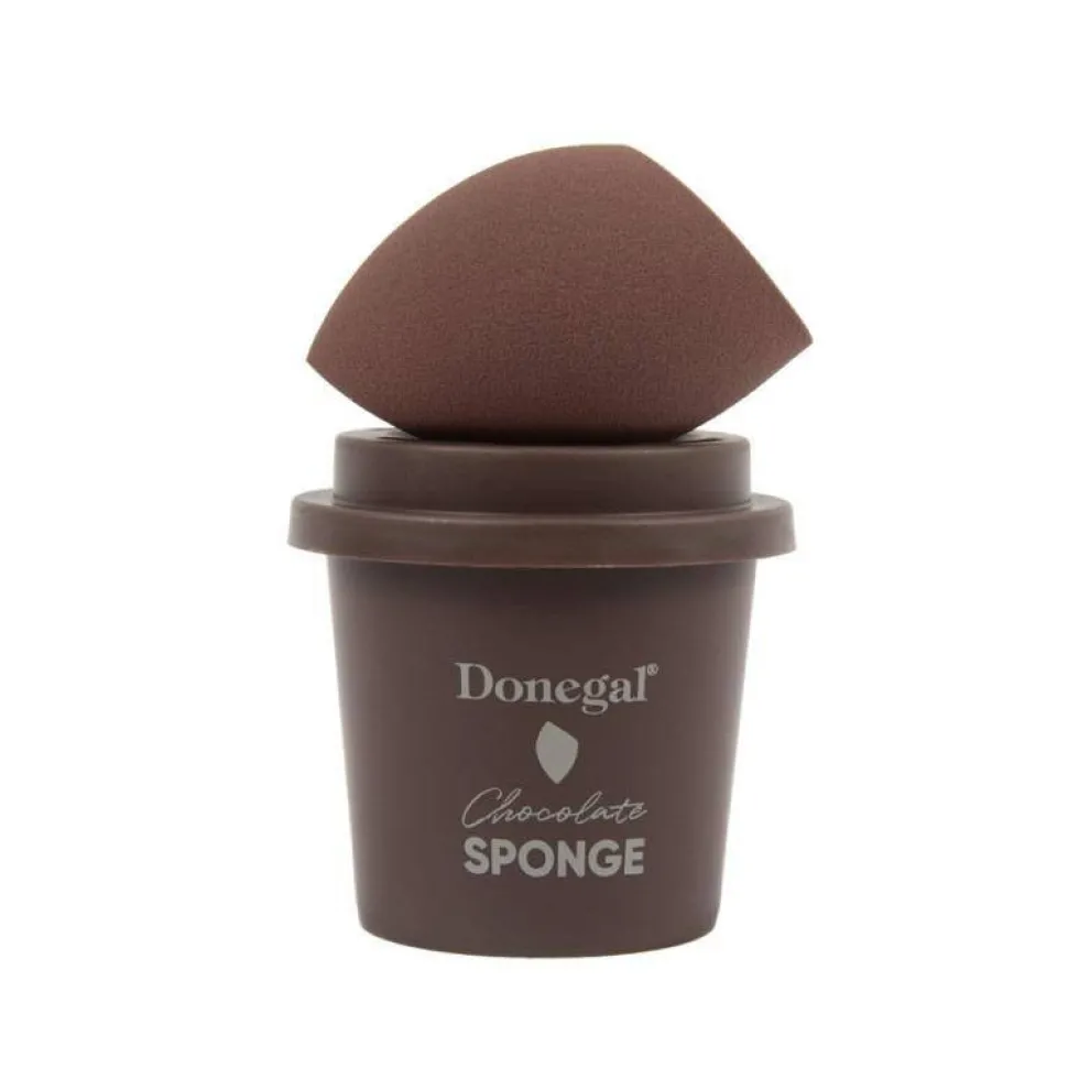 Donegal Morning Coffee gąbka do makijażu z etui Chocolate Sponge 4352