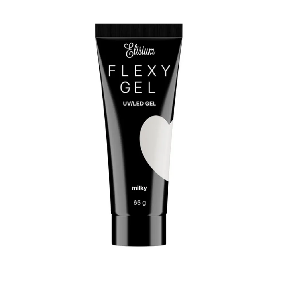 Elisium Flexy Gel żel do przedłużania paznokci Milky 65g