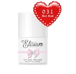 Elisium UV Gel Polish lakier hybrydowy do paznokci 031 Hot Red 9g