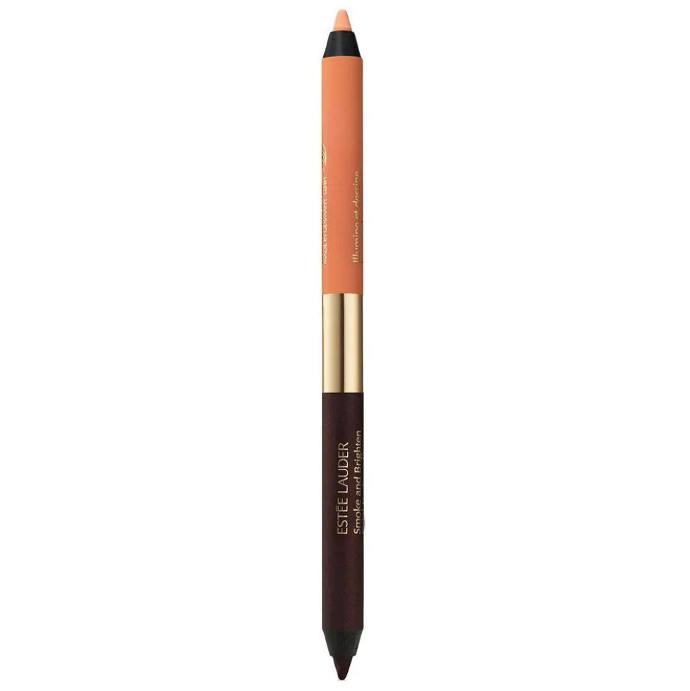 Estée Lauder Smoke And Brighten Kajal Eyeliner Duo kremowa kredka do oczu 2w1 Bordeaux/Ivory 0.5g