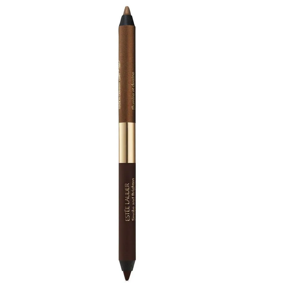 Estée Lauder Smoke And Brighten Kajal Eyeliner Duo kremowa kredka do oczu 2w1 Dark Chocolate/Rich Bronze 0.5g
