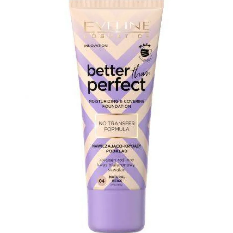 Eveline Cosmetics Better Than Perfect nawilżająco-kryjący podkład 04 Natural Beige 30ml