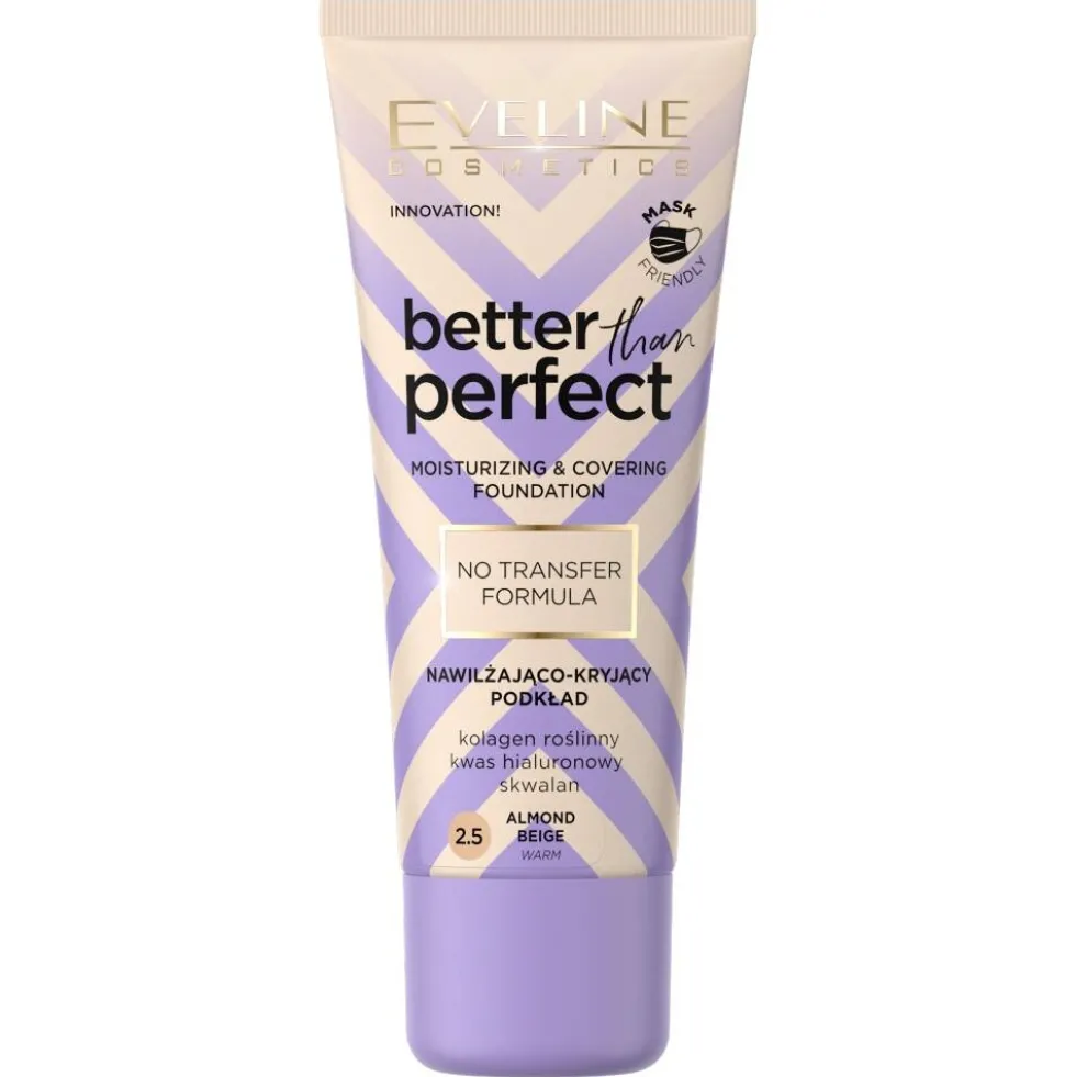 Eveline Cosmetics Better Than Perfect nawilżająco-kryjący podkład 2.5 Almond Beige 30ml
