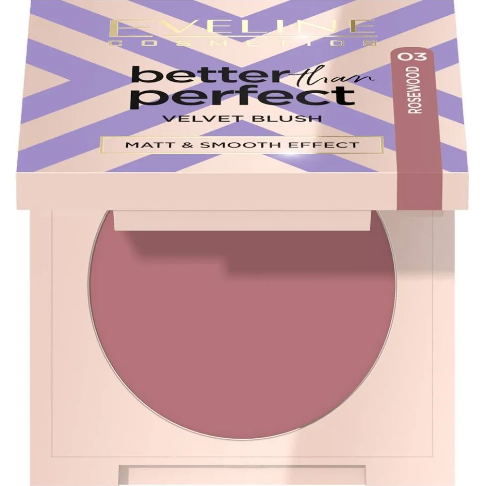 Eveline Cosmetics Better Than Perfect Velvet Blush róż prasowany 03 Rosewood 2.3g