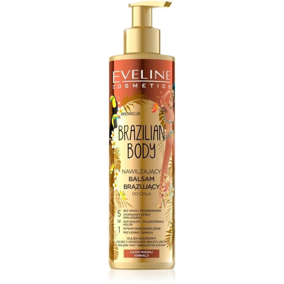 Eveline Cosmetics Brazilian Body nawilżający balsam brązujący do ciała 200ml