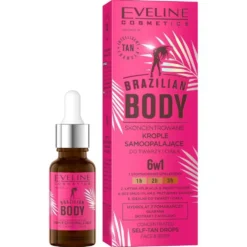 Eveline Cosmetics Brazilian Body skoncentrowane krople samoopalające do twarzy i ciała 18ml