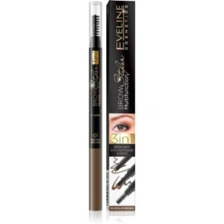 Eveline Cosmetics Brow Styler Multifunction 3w1 kredka do brwi 01 Medium Brown