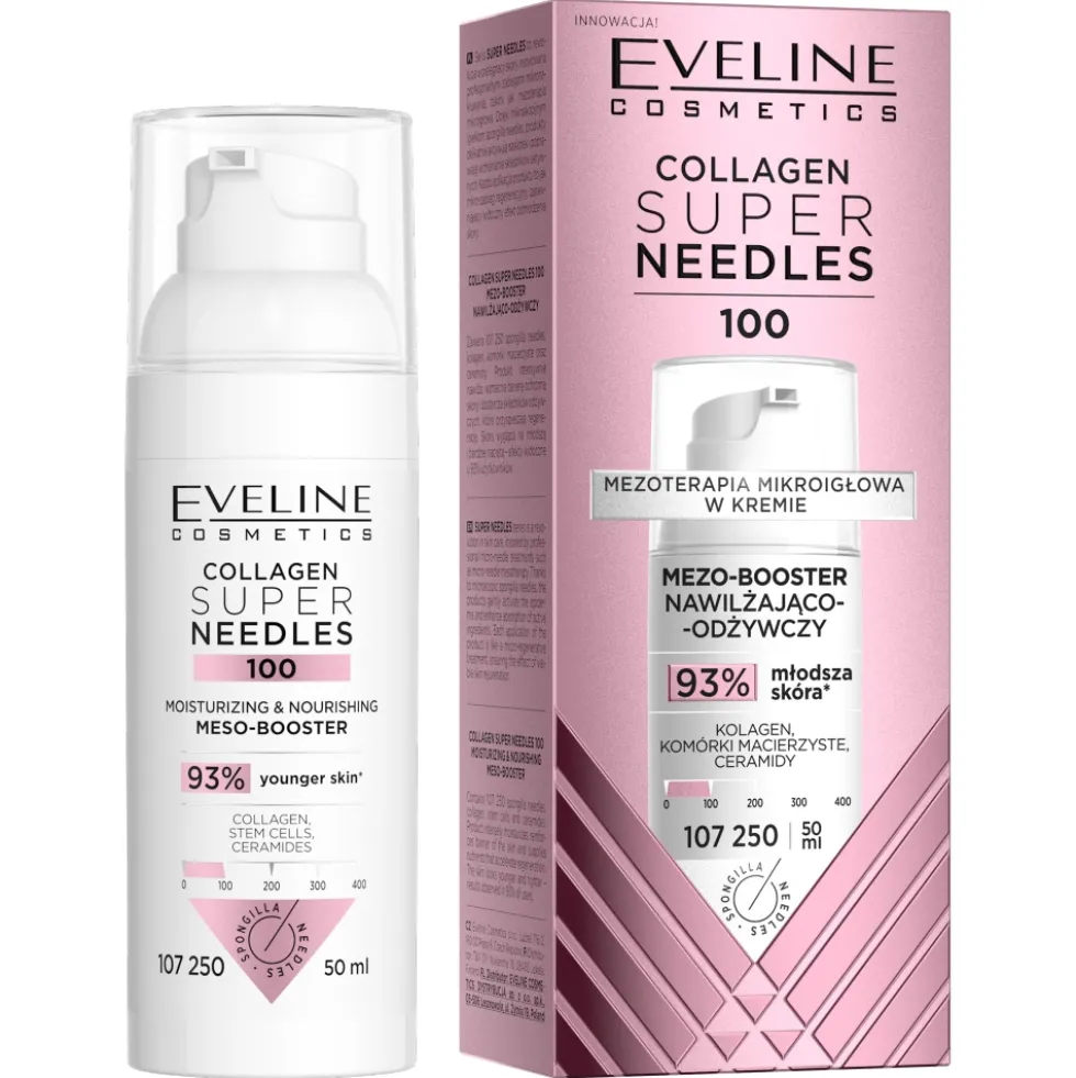 Eveline Cosmetics Collagen Super Needles 100 mezo-booster nawilżająco-odżywczy 50ml