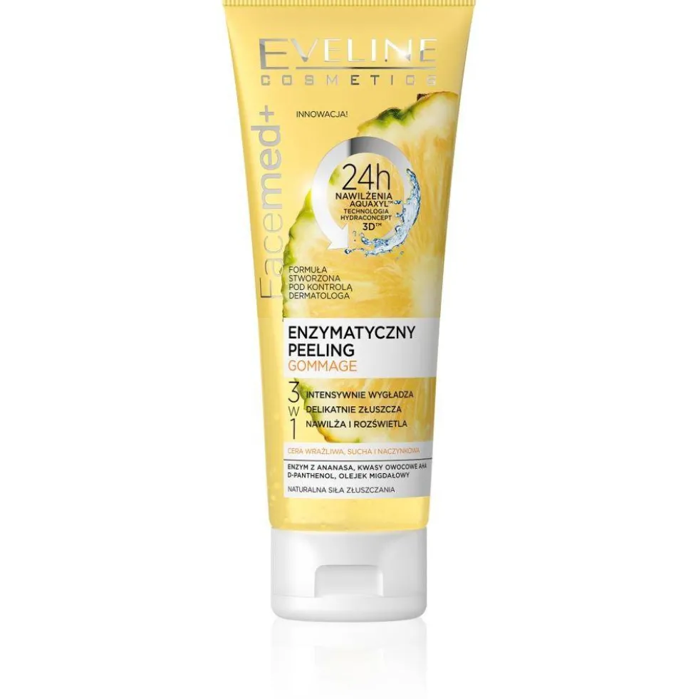 Eveline Cosmetics Facemed+ 3w1 enzymatyczny peeling do twarzy Gommage 50ml