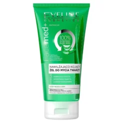 Eveline Cosmetics Facemed+ 3w1 nawilżająco-kojący żel do mycia twarzy z aloesem do każdego rodzaju skóry 150ml