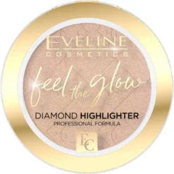 Eveline Cosmetics Feel the Glow rozświetlacz w kamieniu 02 Beach Glow 4.2g