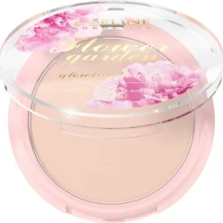 Eveline Cosmetics Flower Garden prasowany puder rozświetlający 8g