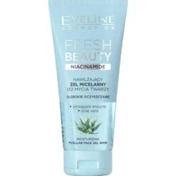 Eveline Cosmetics Fresh Beauty nawilżający żel micelarny do mycia twarzy z niacynamidem 150ml