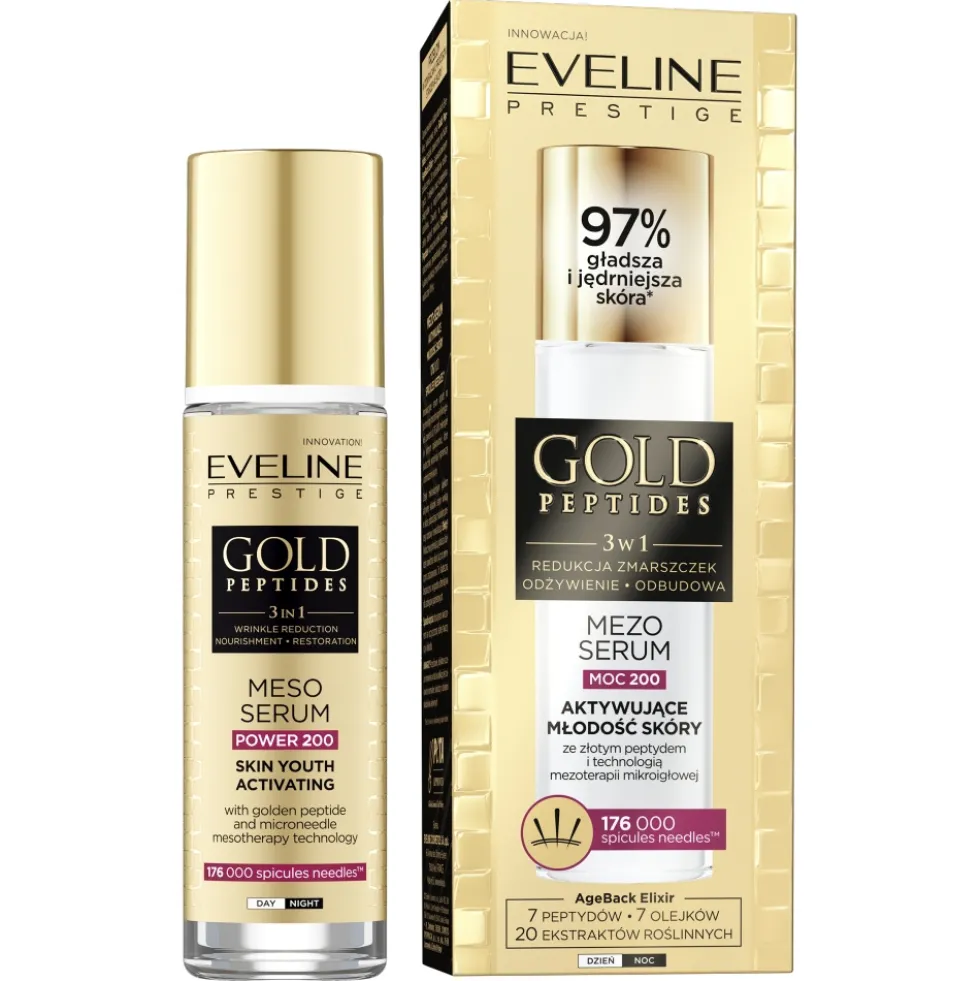 Eveline Cosmetics Gold Peptides mezo-serum aktywujące młodość skóry 30ml