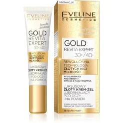 Eveline Cosmetics Gold Revita Expert luksusowy złoty krem-żel ujędrniający pod oczy i na powieki 30+/40+ 15ml