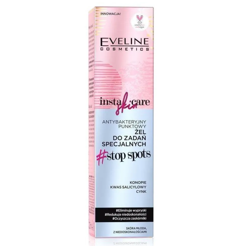 Eveline Cosmetics Insta Skin Care antybakteryjny punktowy żel do zadań specjalnych 20ml
