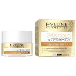 Eveline Cosmetics 24K Gold&Ceramidy skoncentrowany krem głęboko odżywczy 70+ 50ml