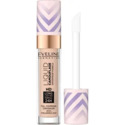 Eveline Cosmetics Liquid Camouflage wodoodporny korektor kamuflujący z kwasem hialuronowym 2.5 Light Peach 7.5ml