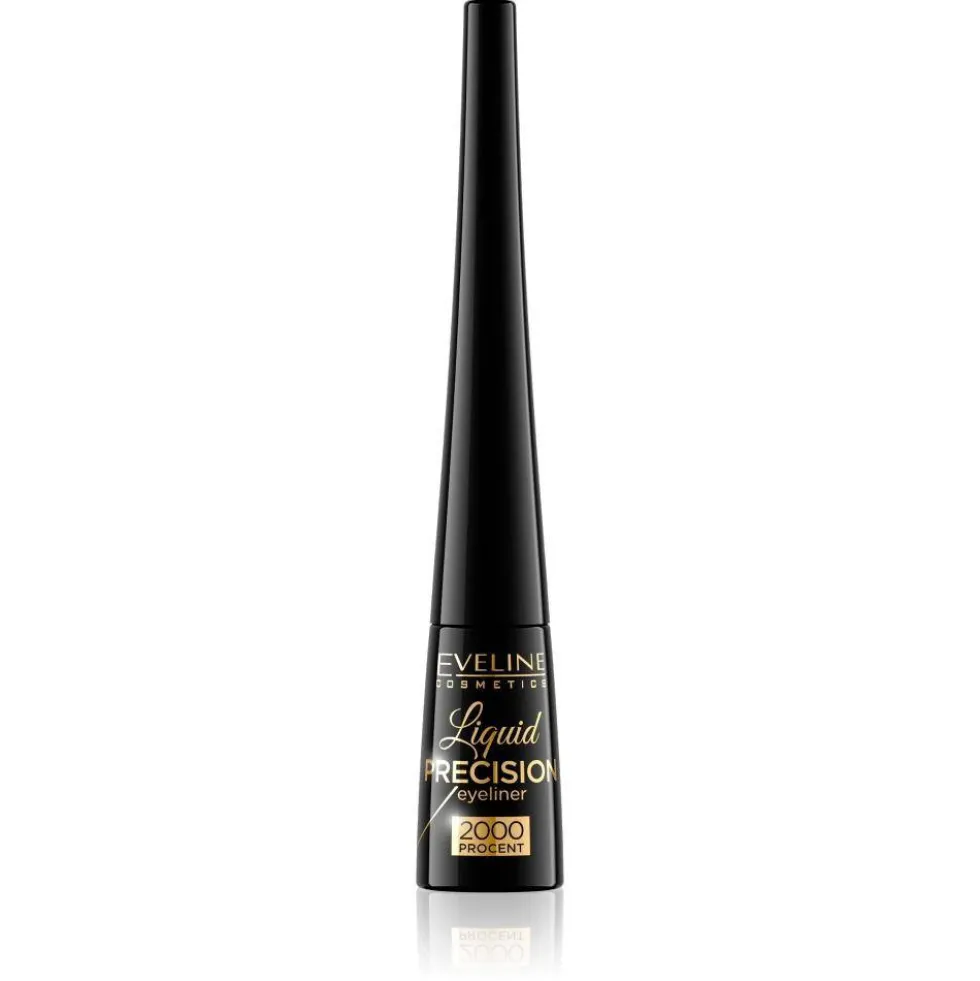 Eveline Cosmetics Liquid Precision Liner 2000 Procent wodoodporna konturówka w płynie Black 4ml
