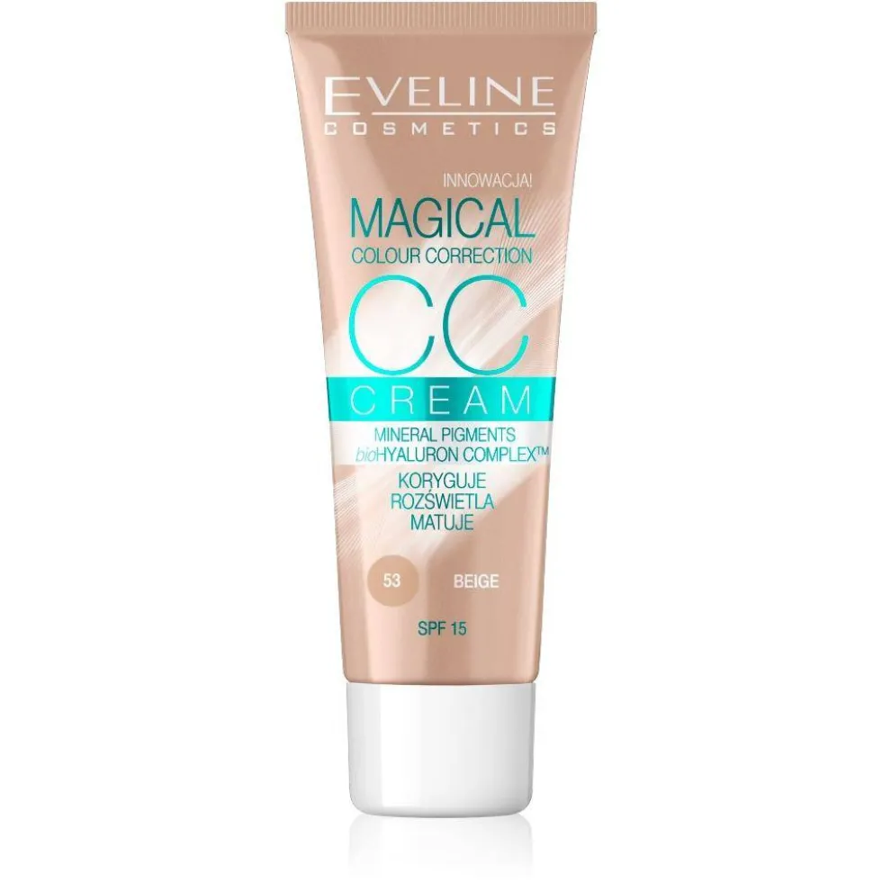 Eveline Cosmetics Magical Colour Correction CC Cream multifunkcyjny podkład 53 Beige SPF15 30ml