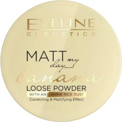 Eveline Cosmetics Matt My Day Banana Loose Powder korygująco-matujący sypki puder do twarzy 6g