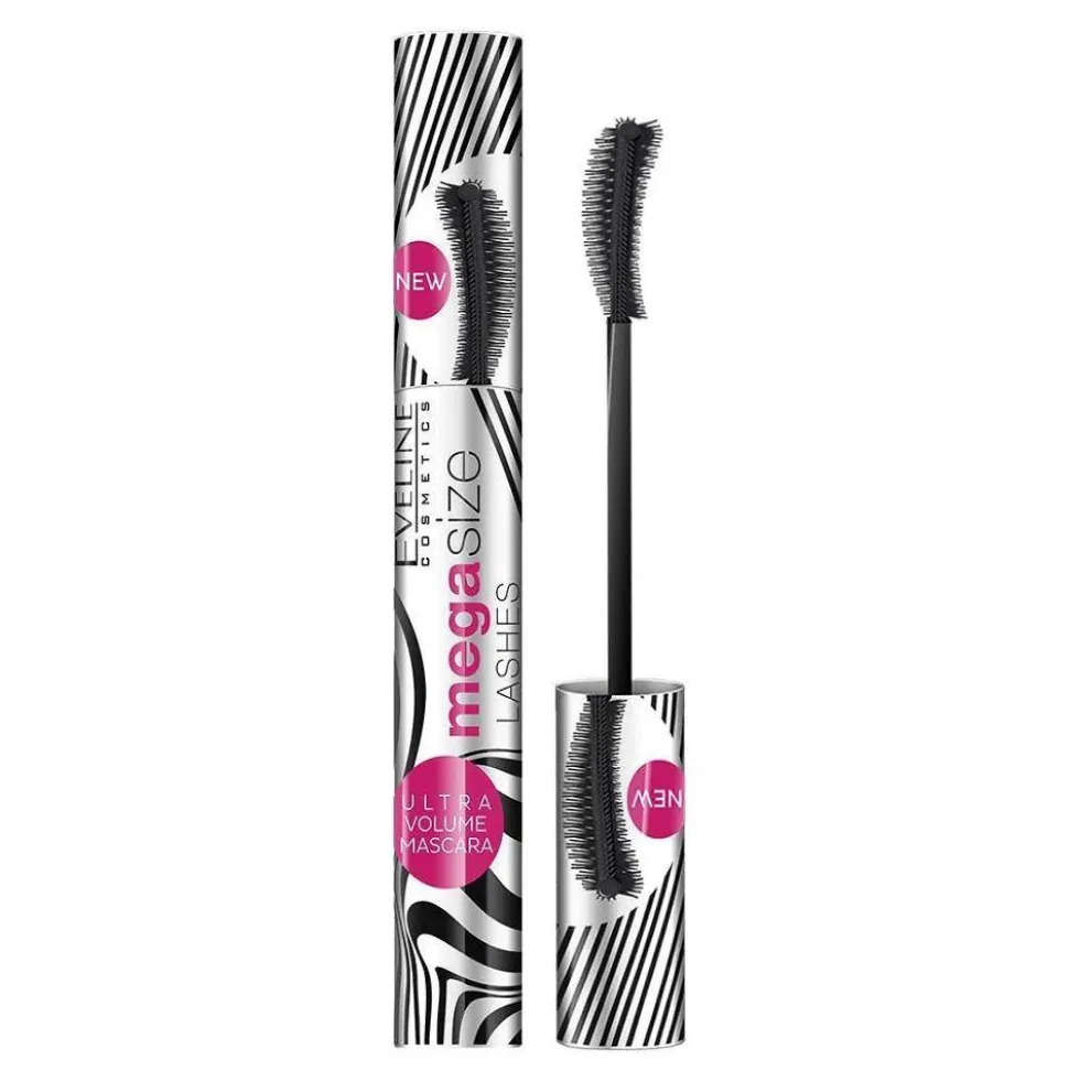 Eveline Cosmetics Mega Size Lashes Mascara pogrubiająco-wydłużający tusz do rzęs 10ml
