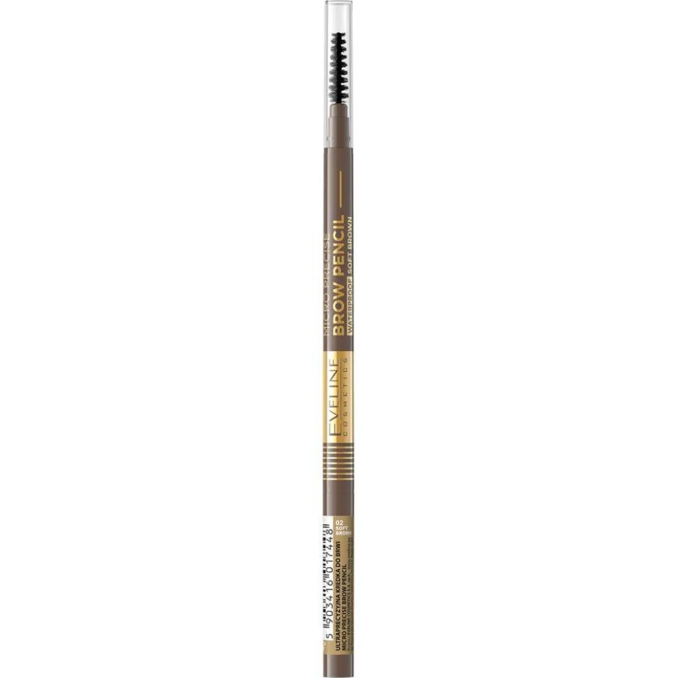 Eveline Cosmetics Micro Precise Brow Pencil ultraprecyzyjna kredka do brwi 02 Soft Brown