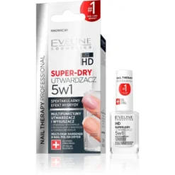 Eveline Cosmetics Nail Therapy Professional Super-Dry 5w1 multifunkcyjny utwardzacz i wysuszacz 12ml